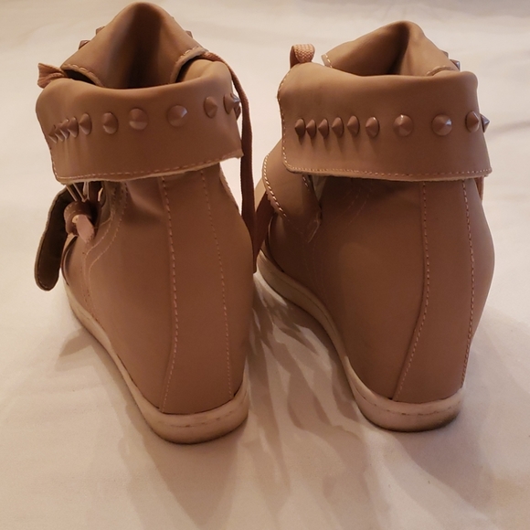 Charlotte russe wedge heel lace up shoes - Picture 3 of 7